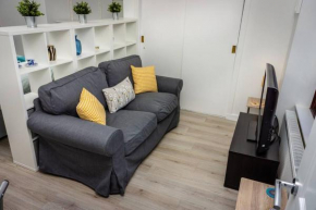 Modern bright studio apartment in south Glasgow